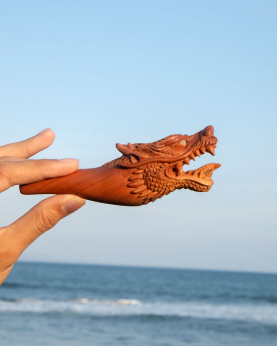 WOOD SMOKING PIPE FOR TOBACCO «DRAGON"