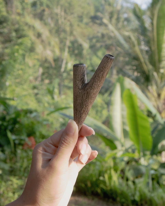 Set Tepi and Kuripe Rosewood rustic whitewash
