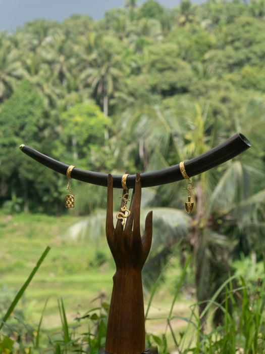 Rosewood Tepi with 22K Gold-Plated Cups
