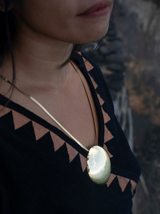 Bronze Shaman Mirror • Handcrafted Talisman for Protection