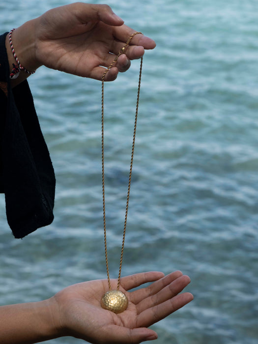 Shamanic Mirror Hammer Gold Plated