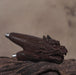 Kuripi Dragon Totem and Silver Caps .Hand Carved Rosewood . Unique Spiritual Tool