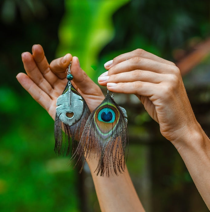 Ethnic Feather Earrings