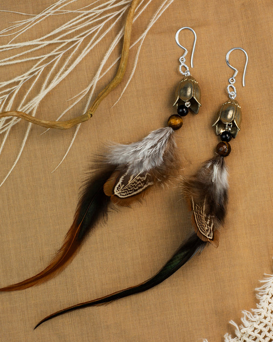 Ethnic Feather Earrings