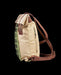 Artisanal ethnic style backpack crafted from natural canvas, featuring distinctive embroidery for the bohemian spirit, ideal for daily ventures and festivals