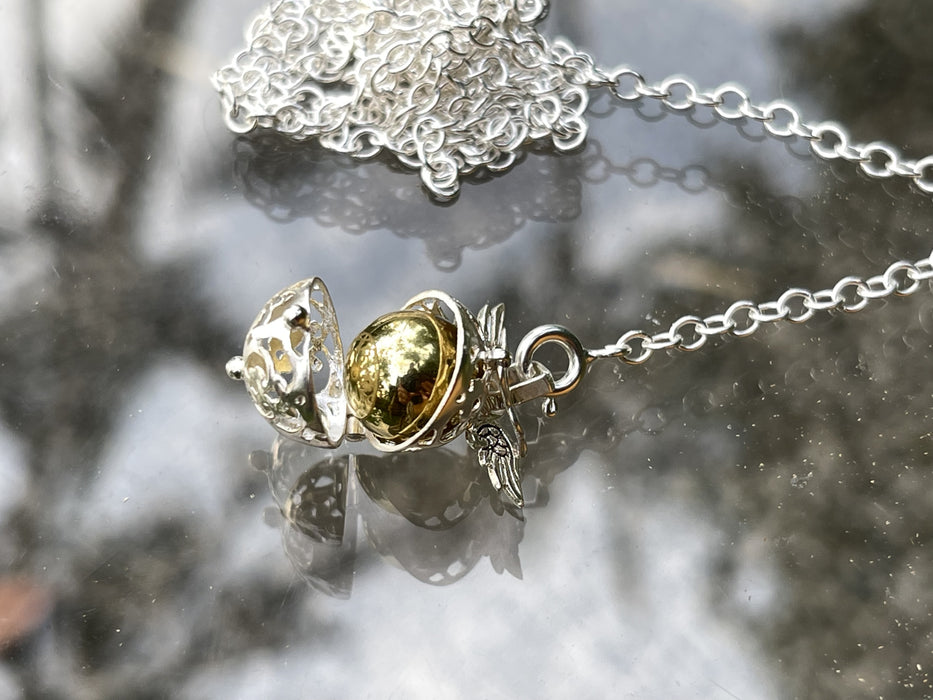 "Angel's Flight" Silver Pendant-Jingle