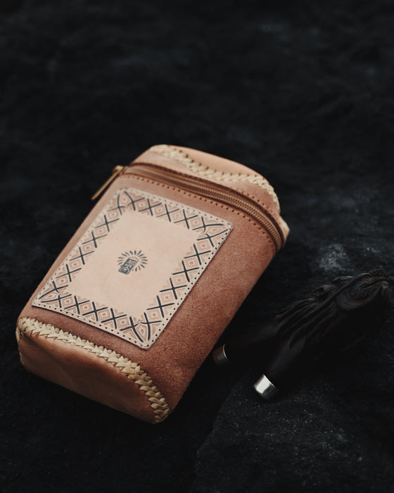 Handcrafted pouch for storing small personal items and spiritual tools
