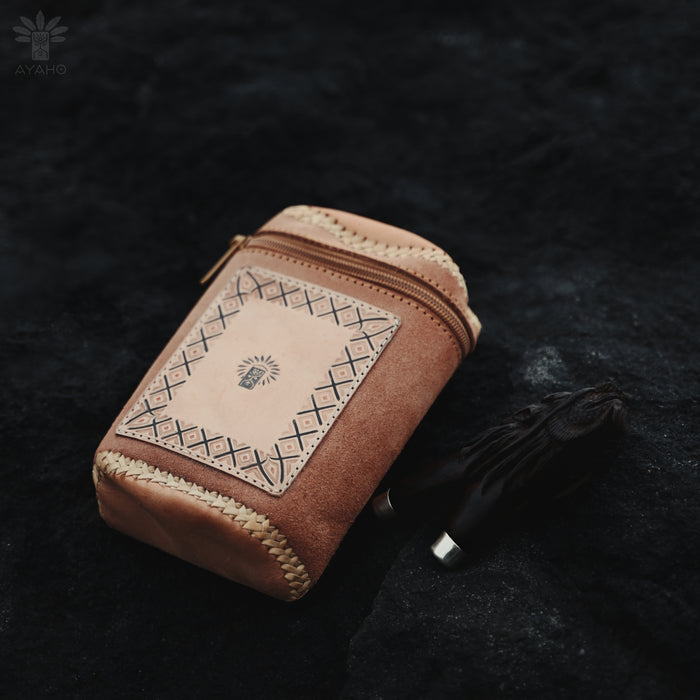 Handcrafted pouch for storing small personal items and spiritual tools