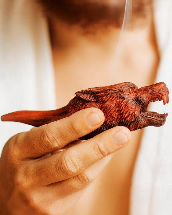 Ceremonial smoking pipe «Wolf»