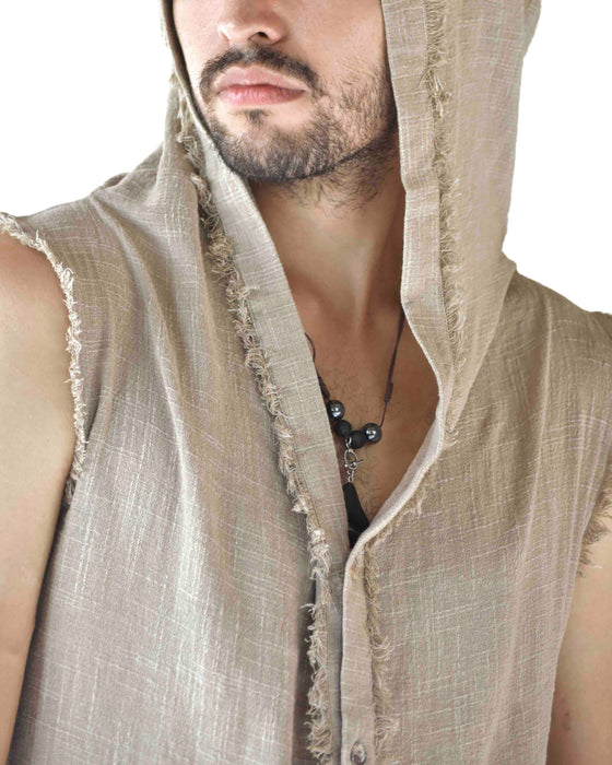 This grey hoodie jacket is a perfect blend of bohemian charm and shamanic essence, designed for those who appreciate the freedom of movement and the allure of tribal aesthetics.