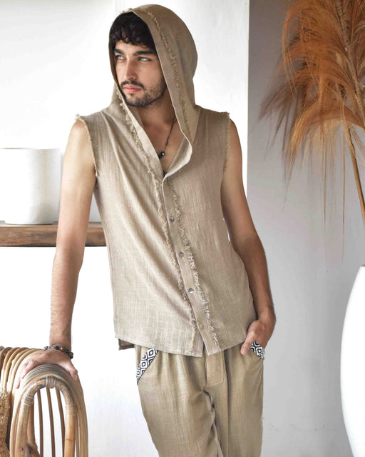 This grey hoodie jacket is a perfect blend of bohemian charm and shamanic essence, designed for those who appreciate the freedom of movement and the allure of tribal aesthetics.