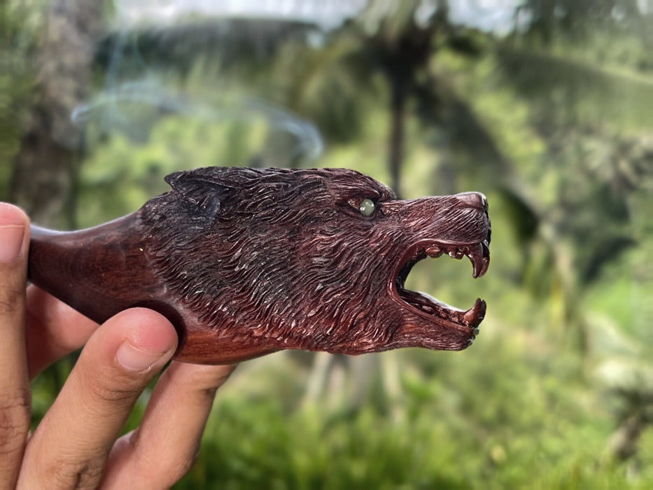 Ceremonial smoking pipe «Wolf»