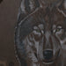 Embrace the spirit of the wolf with this handcrafted shaman drum featuring a striking design, enhancing your rituals.