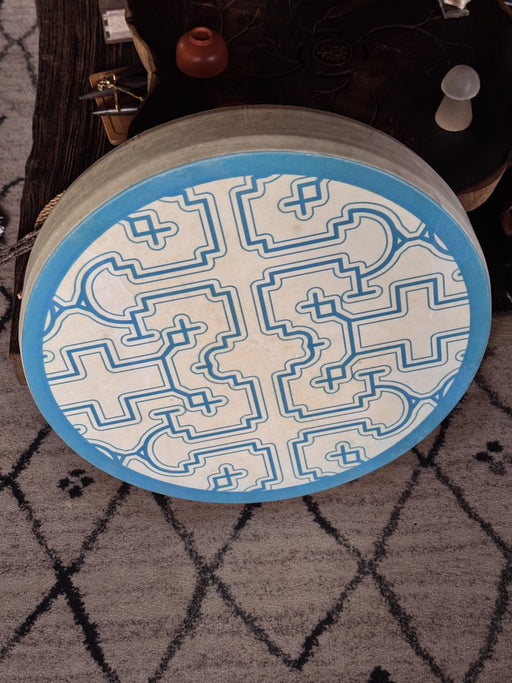 Exquisite handmade shamanic drum 40 cm, perfect for enhancing your spiritual practices and connecting with your inner self.