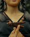 Handcrafted Rosewood Kuripe Pipe with Horse Totem – Shamanic Tool for Sacred Rituals 