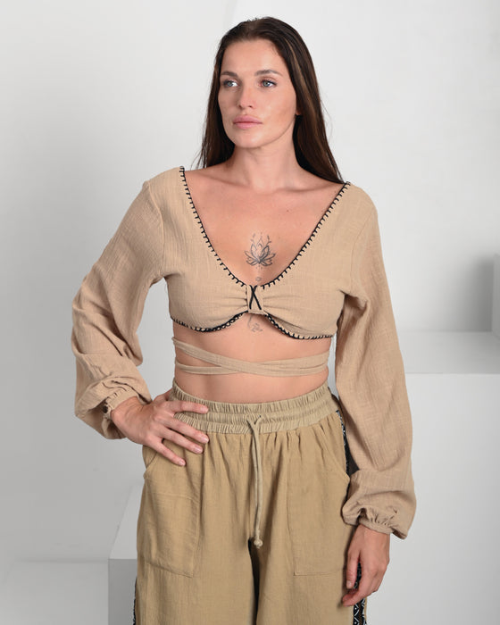 Boho Cotton Top – Lightweight Summer Blouse