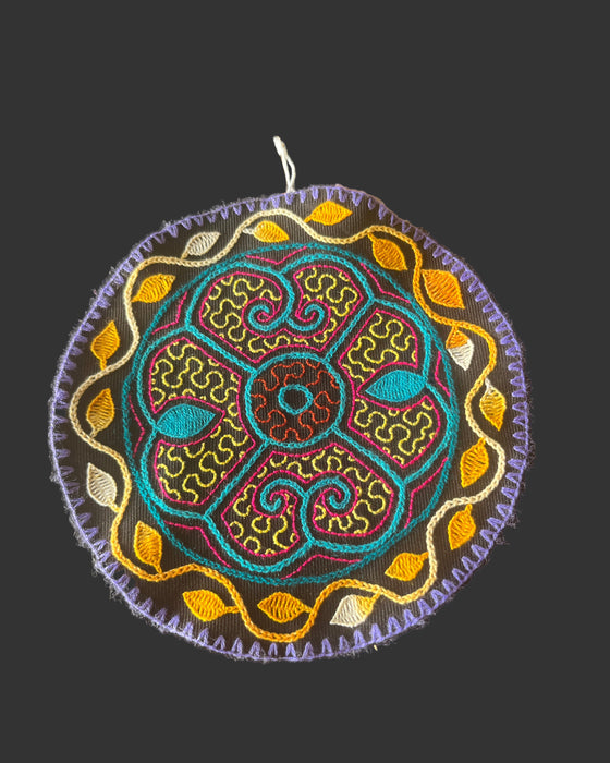 Hand-Embroidered Shipibo Altar Mat