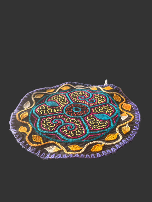 Hand-Embroidered Shipibo Altar Mat