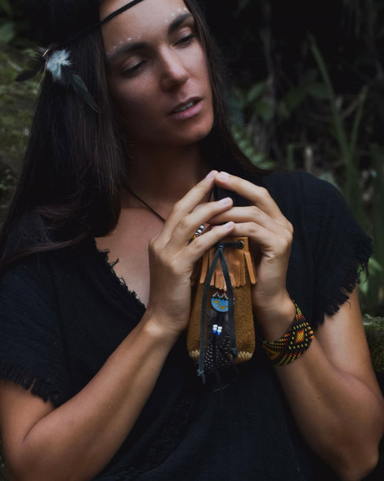 Shamanic bag Black, Brown