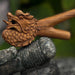 Dragon Kuripe Pipe for Hape Snuff - Wooden Pipe for Herbal Medicine - Shamanic Tools TEAK Wood Kuripe Applicator 