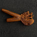 Dragon Kuripe Pipe for Hape Snuff - Wooden Pipe for Herbal Medicine - Shamanic Tools TEAK Wood Kuripe Applicator 