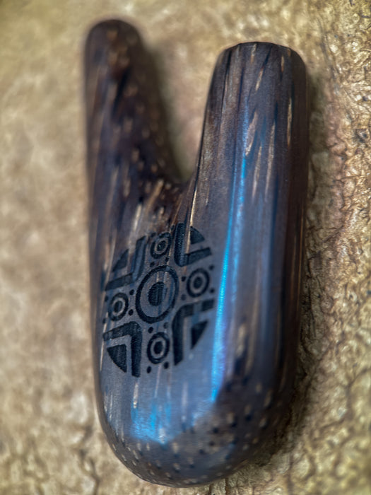 Palmwood Kuripe – Handmade Rapé Self-Applicator