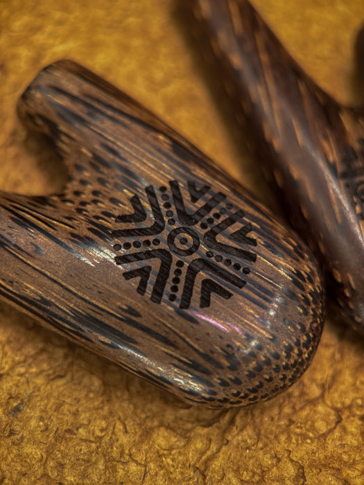 Palmwood Kuripe – Handmade Rapé Self-Applicator