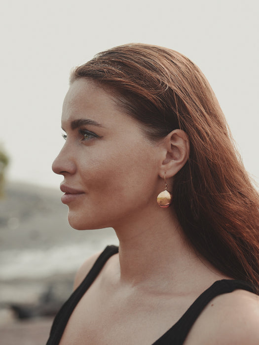 Cooper Earrings "Shaman Mirror"