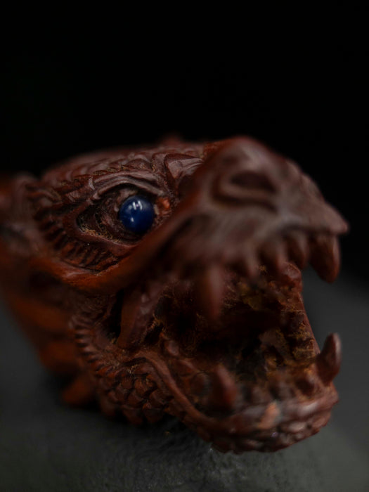 Dragon Smoking Pipe with Blue Ruby