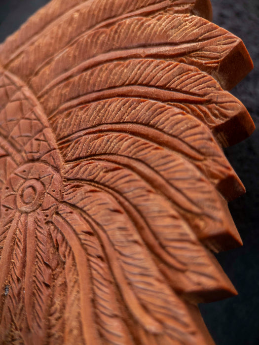 Indian Face Half Amulet – Handcrafted Spiritual Talisman