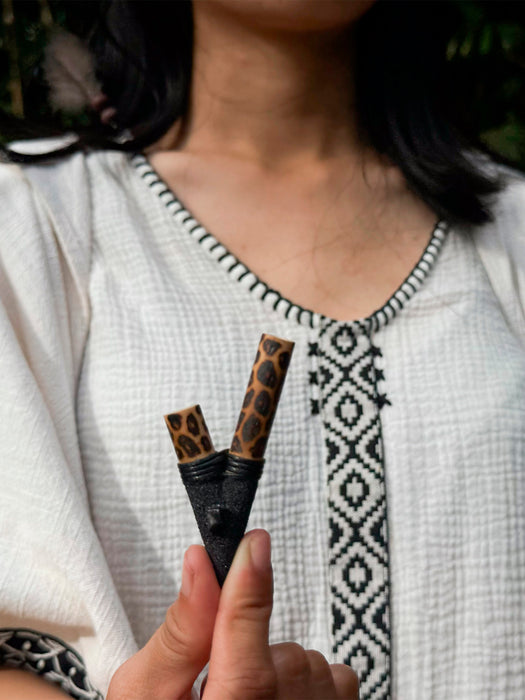Lava sand Self-Applicator Pipe with hematite