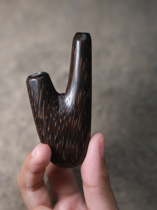 Handcrafted Palm Wood Kuripe Pipe for Hapé