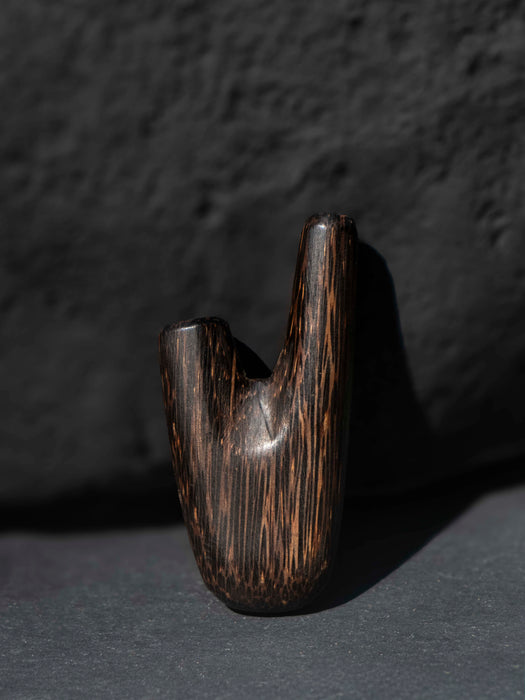 Handcrafted Palm Wood Kuripe Pipe for Hapé