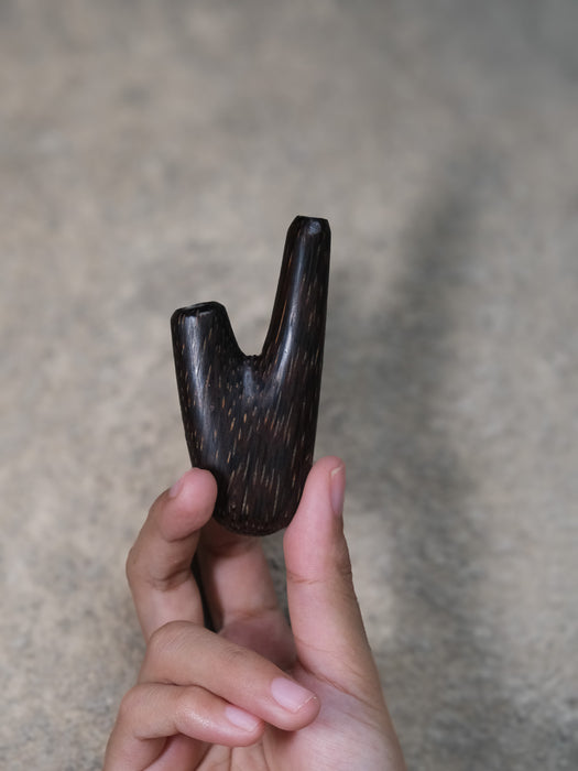 Handcrafted Palm Wood Kuripe Pipe for Hapé