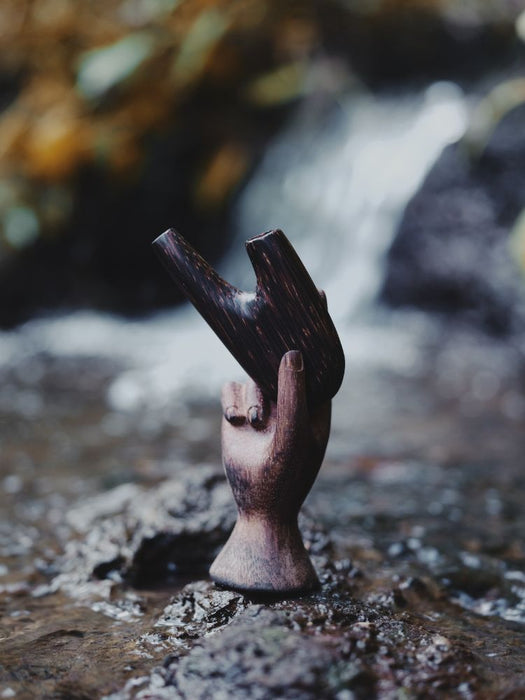 Handcrafted Palm Wood Kuripe Pipe for Hapé