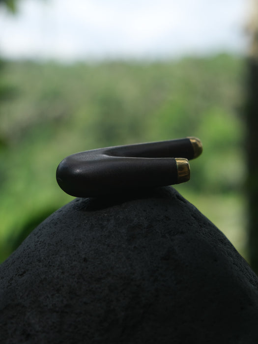 Rosewood Kuripé with Bronze Cup