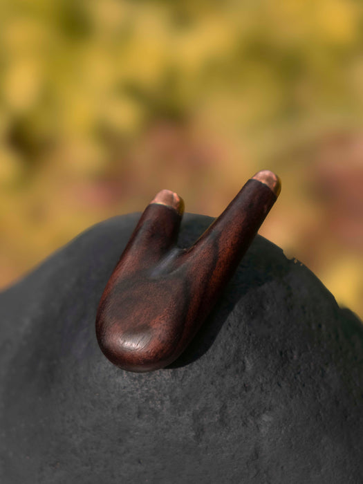 Rosewood Kuripé with Bronze Cup