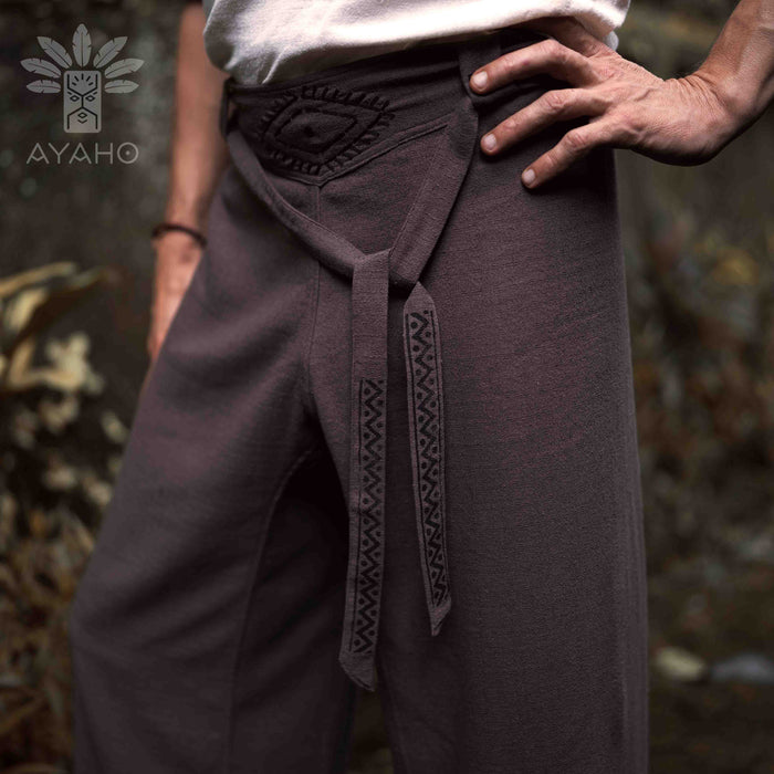 Unisex boho cotton pants “The Spirit of Freedom”