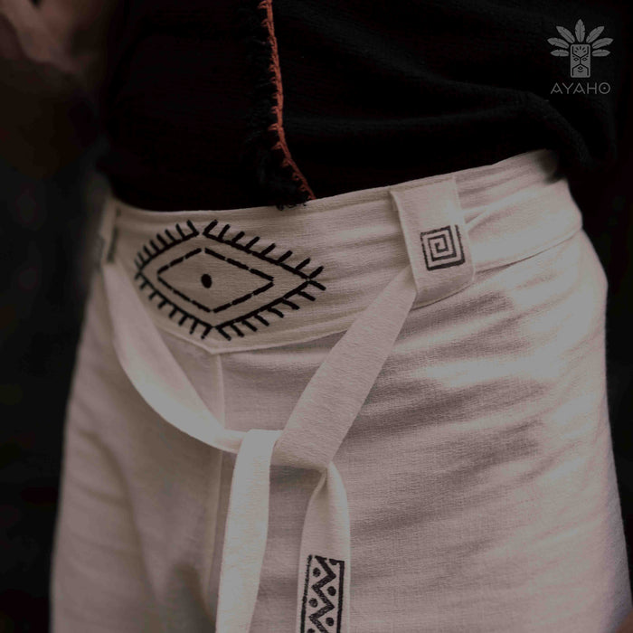 Unisex boho cotton pants “The Spirit of Freedom”