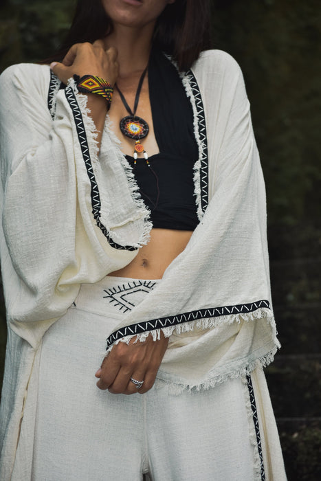 Unisex Boho Cotton Kimono