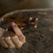 Kuripe pipe made of mango wood featuring a bear design, intended for rituals