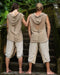 COTTON HOODIE from the UNISEX BOHO CLOTHING SET provides warmth and comfort during workouts.