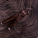 Mango wood kuripe pipe adorned with a bear totem, designed for spiritual practices.