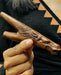 Handcrafted Rosewood Kuripe Pipe with Horse Totem – Shamanic Tool for Sacred Rituals 