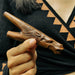 Handcrafted Rosewood Kuripe Pipe with Horse Totem – Shamanic Tool for Sacred Rituals 