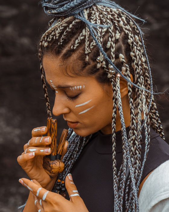 Shamanic kuripe "Double shot" №3