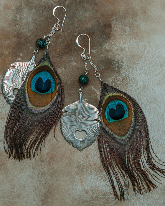 Ethnic Feather Earrings