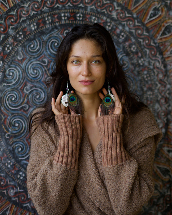Ethnic Feather Earrings