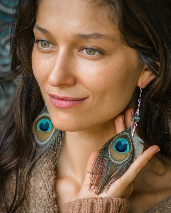 Ethnic Feather Earrings