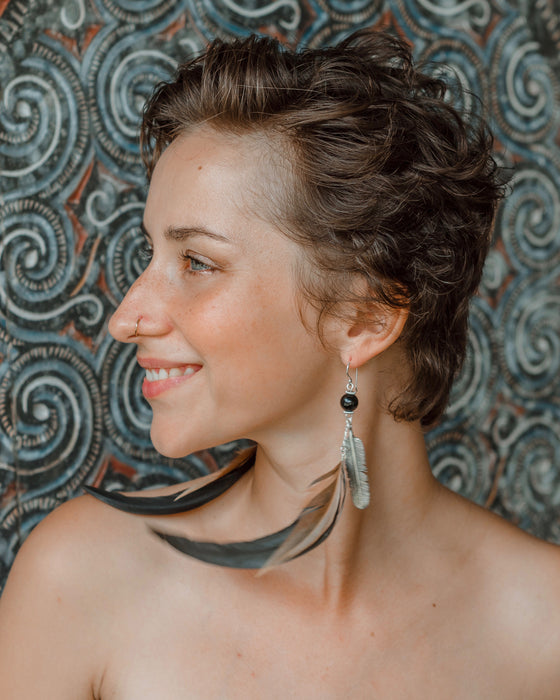 Ethnic Feather Earrings